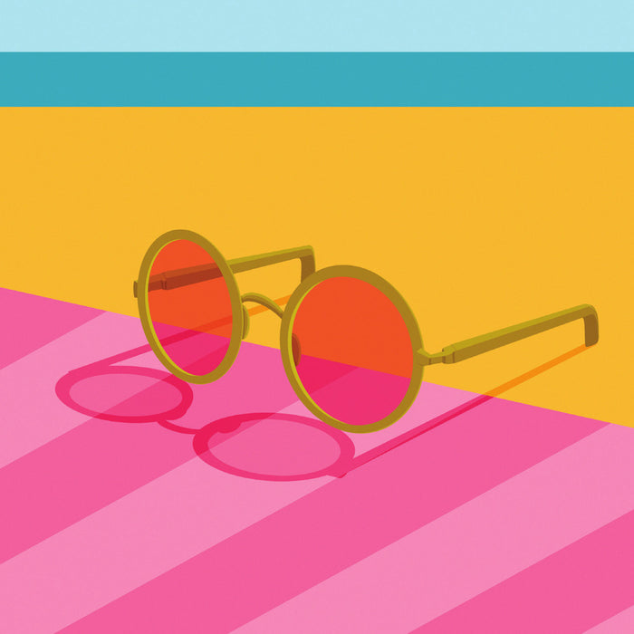 Sunglasses illustration from the V spread for Agnès Varda